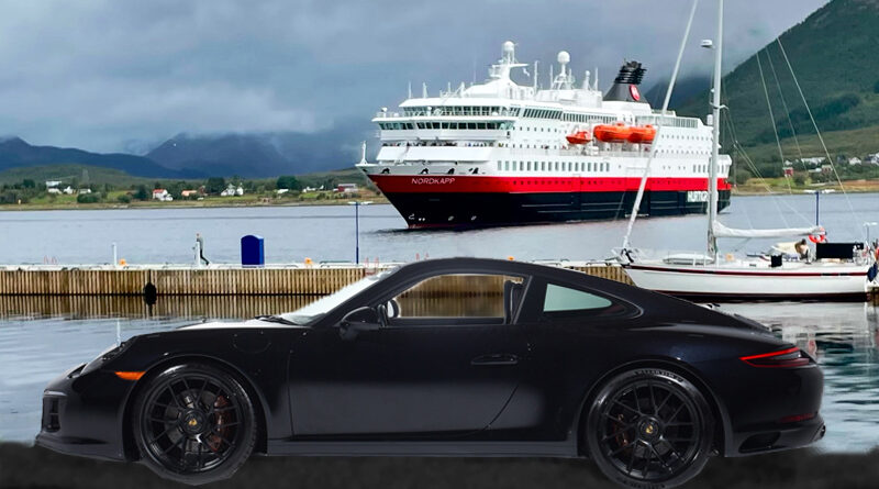 Cruiset på jobb i sportsbil